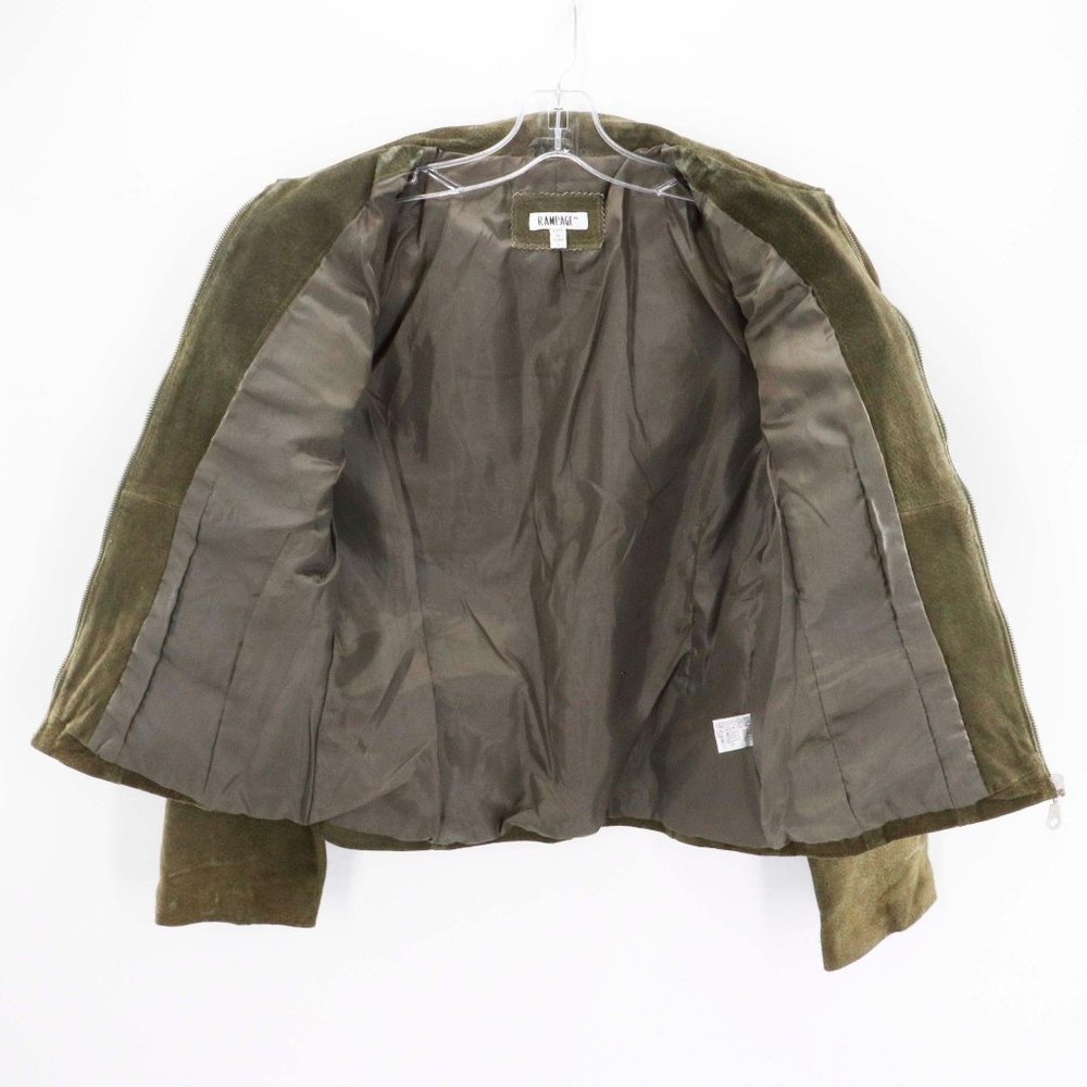 Rampage Olive Green Suede BomberJacket - Picture 7 of 10